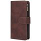 Mobigear Zipper iPhone 12 Pro Hoesje Bookcase Portemonnee - Bruin