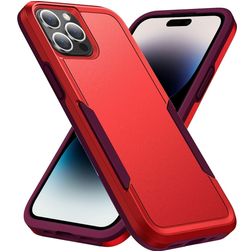 Mobigear Heavy Armor iPhone 14 Pro Hoesje Hardcase Backcover Shockproof - Rood