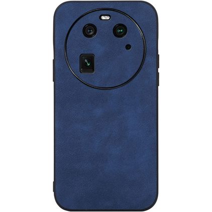 Mobigear Fabric OPPO Find X6 Hoesje Hardcase Backcover - Blauw