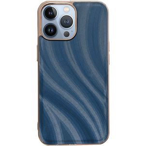 Mobigear Wavy iPhone 14 Pro Max Hoesje Hardcase Backcover - Blauw