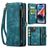Caseme 008 iPhone 15 Hoesje Uitneembare 2in1 Bookcase Portemonnee - Blauw