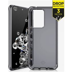 ITSKINS SpectrumClear Samsung Galaxy S20 Ultra Hoesje Flexibel TPU Backcover Shockproof - Zwart