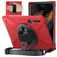 Mobigear SureGrip XGuard Samsung Galaxy Tab S8 Ultra Hoes Hard Kunststof,Siliconen Backcover + Stylus Houder + Schouderband + Standaard - Rood