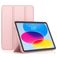 Mobigear Tri-Fold Gel iPad 11 (2025) Hoes TPU,Kunstleer Bookcase - Roze