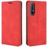 Mobigear Retro Slim OPPO Reno 3 Pro Hoesje Bookcase Portemonnee - Rood