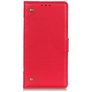 Mobigear Ranch LG K50s Hoesje Bookcase Portemonnee - Rood
