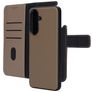 Mobiparts Samsung Galaxy A57 Hoesje Echt Leer Uitneembare 2in1 Bookcase Portemonnee - Taupe