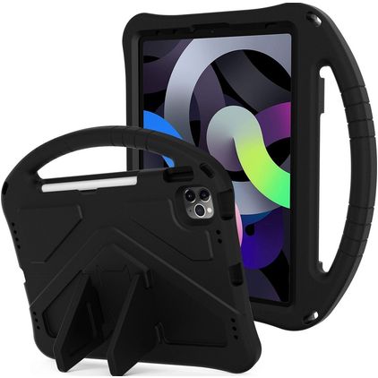 Mobigear AeroArmor iPad 10 (2022) Kinder Tablethoes met Handvat + Stylus Houder - Zwart