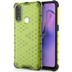 Mobigear Honeycomb OPPO A31 Hoesje Hardcase Backcover Shockproof - Groen