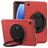 Mobigear RingGuard Samsung Galaxy Tab A9 Plus (2023) Hoes Hard kunststof / Siliconen Backcover + Standaard - Rood