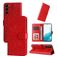 Mobigear Sunflower Samsung Galaxy S23 Hoesje Bookcase Portemonnee - Rood