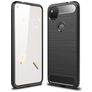 Mobigear Brushed Slim Google Pixel 4a Hoesje Flexibel TPU Backcover - Zwart