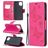 Mobigear Butterfly Samsung Galaxy A12 Hoesje Bookcase Portemonnee - Magenta