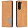 Mobigear Rhombus Slim Samsung Galaxy S25 Plus Hoesje Bookcase - Cognac