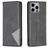 Mobigear Rhombus Slim iPhone 15 Pro Max Hoesje Bookcase - Zwart