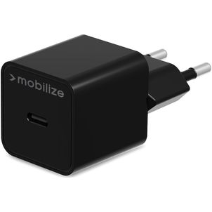 Mobilize Single USB-C Oplader Power Delivery 20W - Zwart