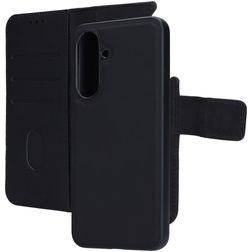 Mobiparts Samsung Galaxy A36 Hoesje Echt Leer Uitneembare 2in1 Bookcase Portemonnee - Zwart