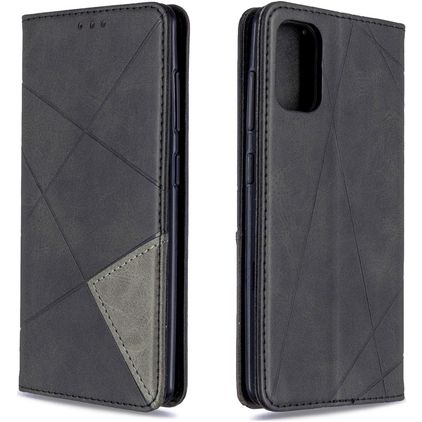 Mobigear Rhombus Slim Samsung Galaxy A41 Hoesje Bookcase - Zwart