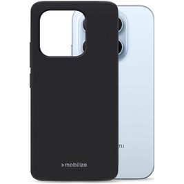 Mobilize Rubber Gelly Xiaomi 17 Hoesje Flexibel TPU Backcover - Zwart