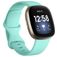 Mobigear Sport Dual Siliconen Fitbit Sense Bandje Druksluiting - Turquoise