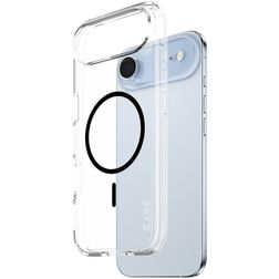 CARE by PanzerGlass Flagship iPhone Air MagSafe Hoesje Hardcase Backcover - Transparant / Zwart