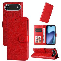 Mobigear Sunflower iPhone Air Hoesje Bookcase Portemonnee - Rood