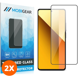 Mobigear Premium Xiaomi Redmi Note 13 5G Glazen Screenprotector - Case Friendly - Zwart (2-Pack)