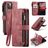 Caseme C30 iPhone 14 Hoesje Bookcase Portemonnee - Rood