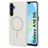Mobiparts Slim Line Samsung Galaxy A16 MagSafe Hoesje Hardcase Backcover - Off White