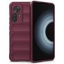 Mobigear Bumpy Xiaomi 12T Hoesje Flexibel TPU Backcover - Bordeaux Rood