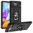 Mobigear Armor Ring Google Pixel 6a Hoesje Hardcase Backcover Shockproof met Ringhouder - Zwart