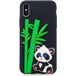 Mobigear Design iPhone XS Max Hoesje Flexibel TPU Backcover - Panda