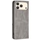Mobigear Rhombus Slim iPhone 17 Pro Max Hoesje Bookcase - Grijs