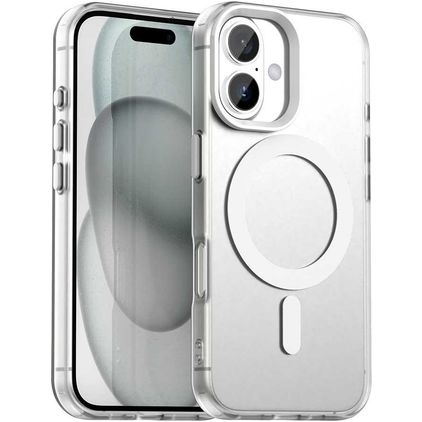 Mobigear Shockproof iPhone 18 MagSafe Hoesje Hardcase Backcover - Wit