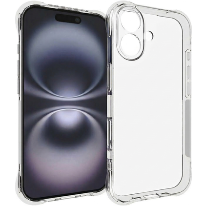 Mobigear Cushion Doorzichtig iPhone 17 Hoesje Flexibel TPU Backcover - Transparant