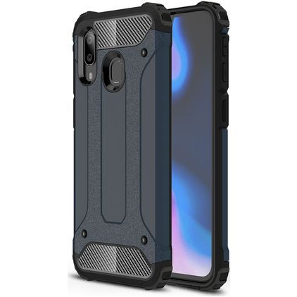 Mobigear Outdoor Samsung Galaxy A40 Hoesje Hardcase Backcover Shockproof - Marineblauw