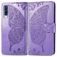 Mobigear Butterfly Samsung Galaxy A70 Hoesje Bookcase Portemonnee - Paars