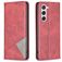 Mobigear Rhombus Slim Samsung Galaxy S25 Hoesje Bookcase - Rood