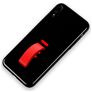 Mobigear Rubber Ring iPhone XS Max Hoesje Hardcase Backcover met Ringhouder - Zwart