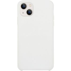 Mobigear Rubber Touch iPhone 15 Siliconen Hoesje Backcover - Wit