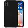 Mobigear Rubber Touch iPhone XS Siliconen Hoesje Backcover - Zwart