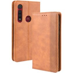Mobigear Sensation Motorola Moto G8 Plus Hoesje Bookcase Portemonnee - Cognac
