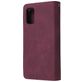 Mobigear Zipper Samsung Galaxy A41 Hoesje Bookcase Portemonnee - Rood