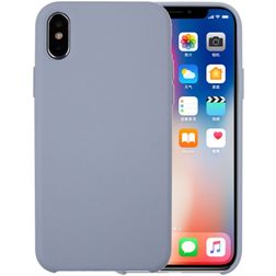 Mobigear Colors iPhone X Siliconen Hoesje Backcover - Paars