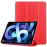 Mobigear Tri-Fold Gel iPad Air 5 (2022) Hoes TPU / Kunstleer Bookcase - Rood