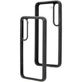 Mobiparts Rugged Clear Samsung Galaxy S23 Hoesje Hardcase Backcover Shockproof - Transparant / Zwart