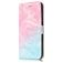 Mobigear Marble iPhone 8 Plus Hoesje Bookcase Portemonnee - Blauw / Roze