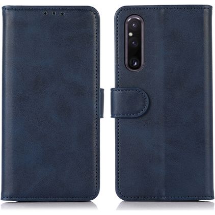 Mobigear Wallet Sony Xperia 1 V Hoesje Bookcase Portemonnee - Blauw