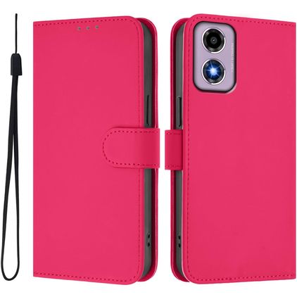 Mobigear Urban Wallet Motorola Moto E14 Hoesje Bookcase Portemonnee - Rose Red