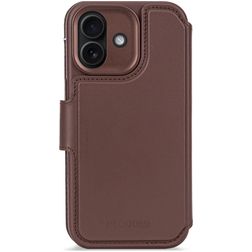 Decoded Detachable Wallet iPhone 17 MagSafe Hoesje Echt Leer Uitneembare 2in1 Bookcase Portemonnee - Chocolate Brown